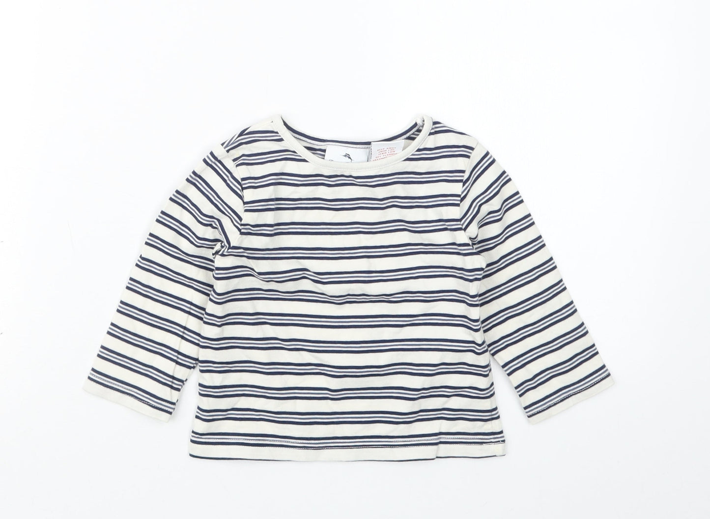 Tommy Bahama  Blue Striped  Basic T-Shirt Size 9-12 Months