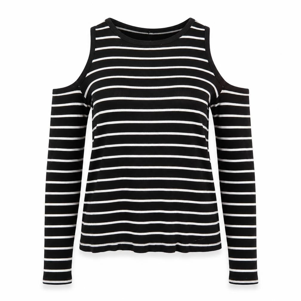 Divided by H&M Womens Black Striped  Pullover Jumper Size S