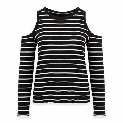 Divided by H&M Womens Black Striped  Pullover Jumper Size S
