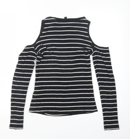Divided by H&M Womens Black Striped  Pullover Jumper Size S