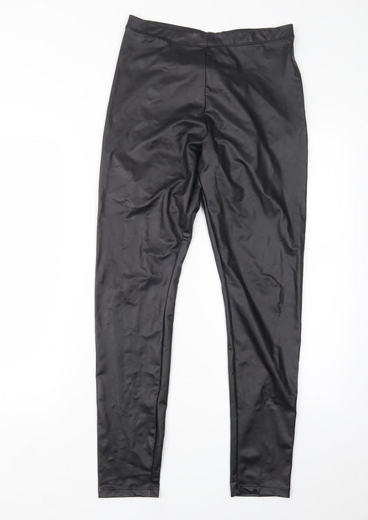 H&M Womens Black   Trousers  Size S L29.5 in