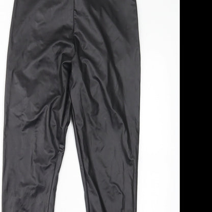 Preloved H&M Womens Black   Trousers  Size S L29.5 in - Detail