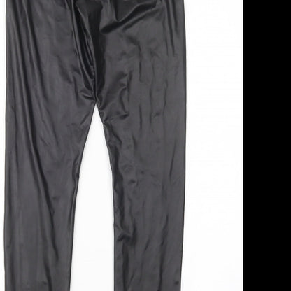 Preloved H&M Womens Black   Trousers  Size S L29.5 in - Label