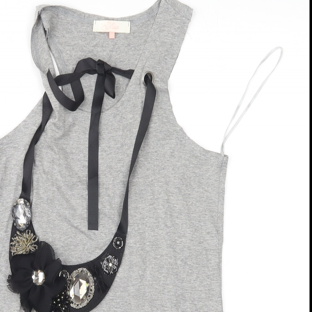 Miso Womens Grey   Basic Tank Size 10