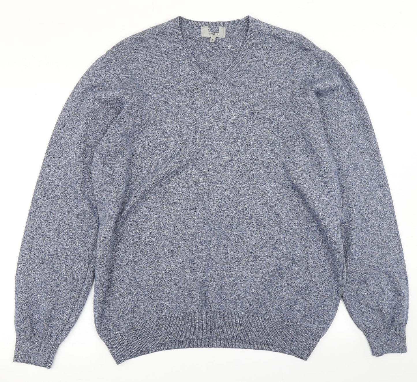 M&S Mens Blue  Knit Pullover Jumper Size XL