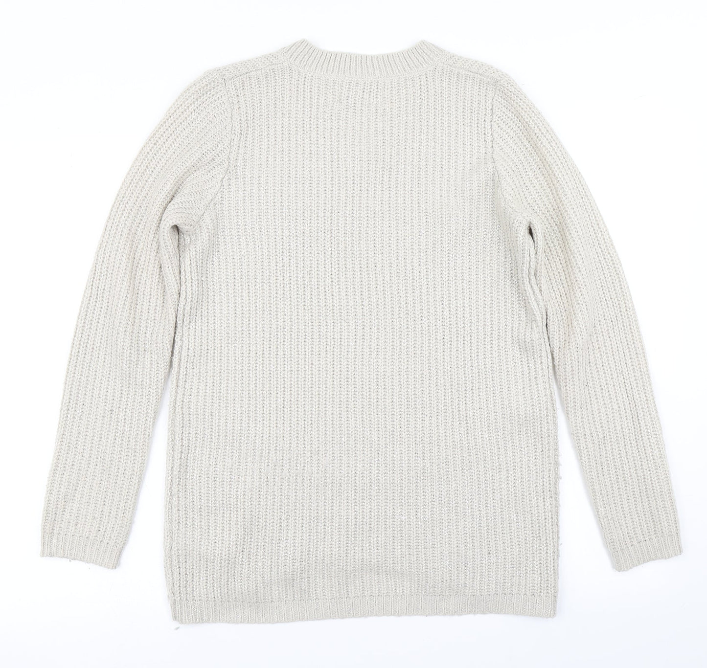 Papaya Womens Gold  Knit Pullover Jumper Size S