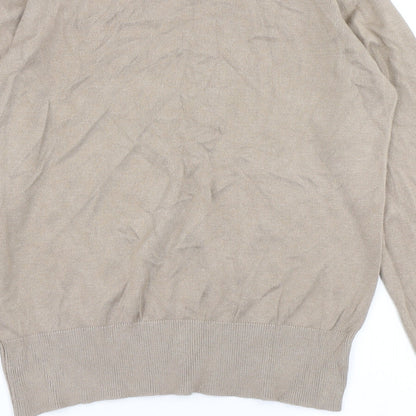 Plum Tree Womens Brown  Knit Pullover Jumper Size 14