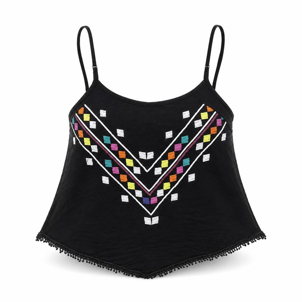 Select Womens Black   Cropped Tank Size 12