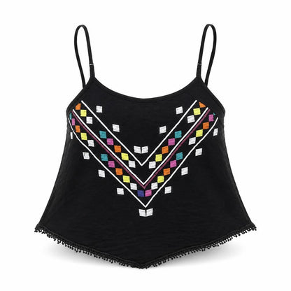 Select Womens Black   Cropped Tank Size 12