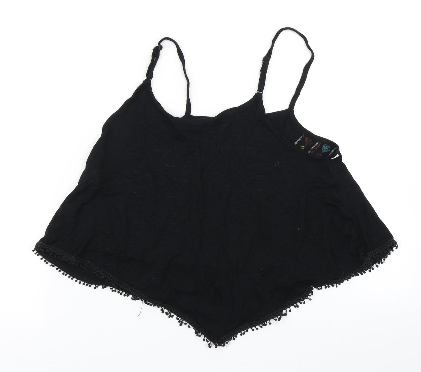 Select Womens Black   Cropped Tank Size 12