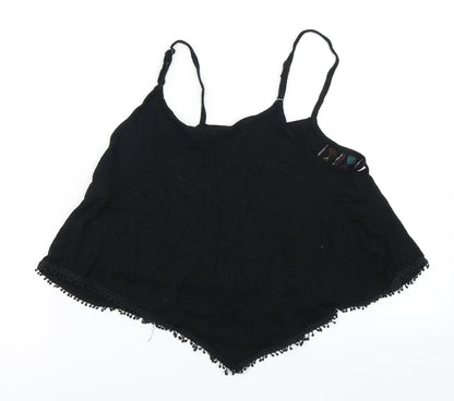 Select Womens Black   Cropped Tank Size 12