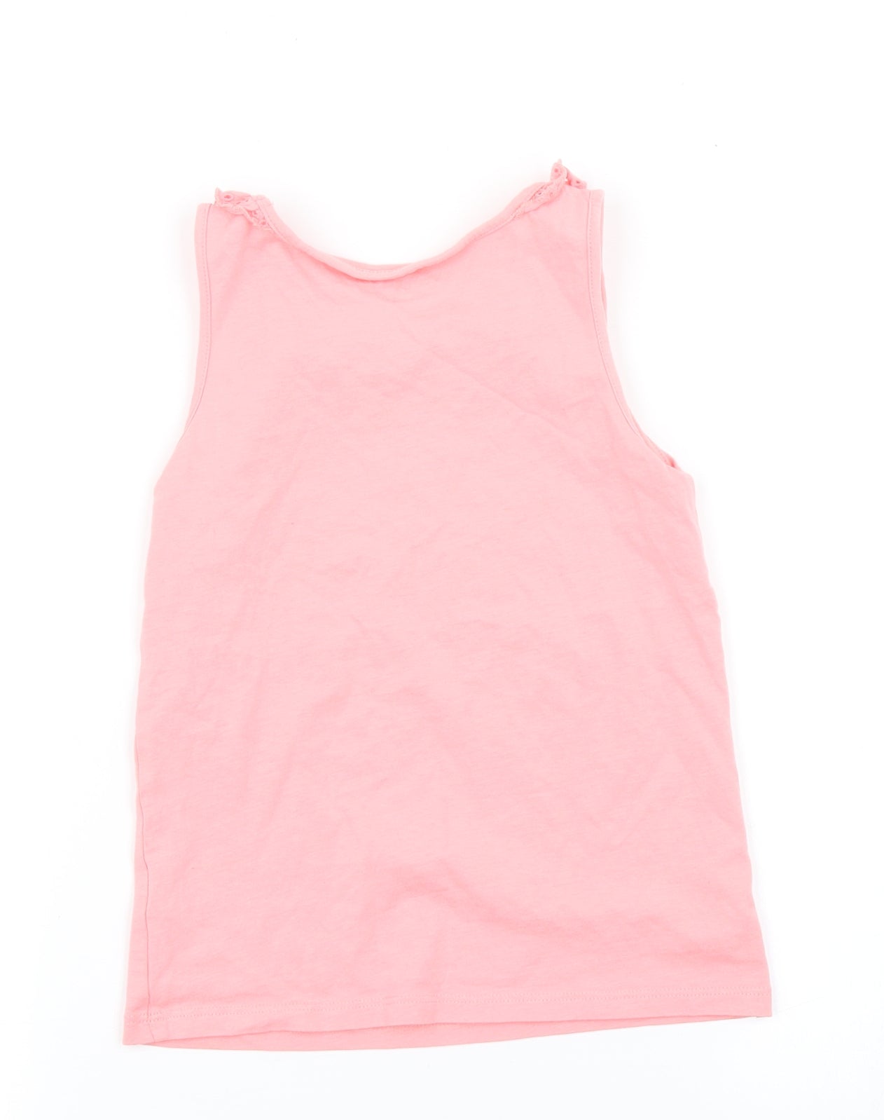 Nutmeg Girls Pink   Basic Tank Size 7-8 Years