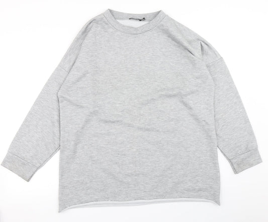 I SAW IT FIRST Womens Grey   Pullover Sweatshirt Size 14