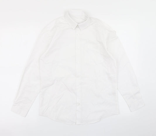 George Boys White   Basic Button-Up Size 11-12 Years