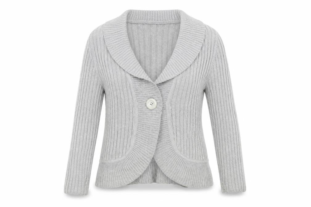 Preworn Womens Grey   Cardigan Jumper Size 12