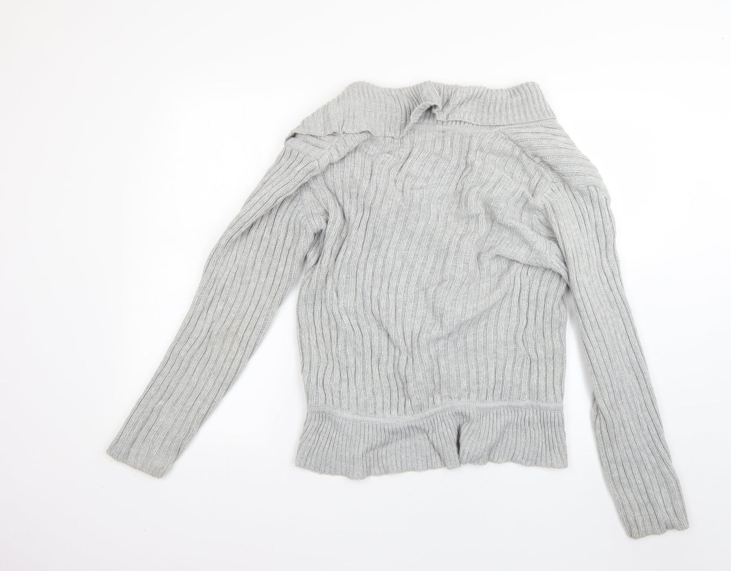 Preworn Womens Grey   Cardigan Jumper Size 12