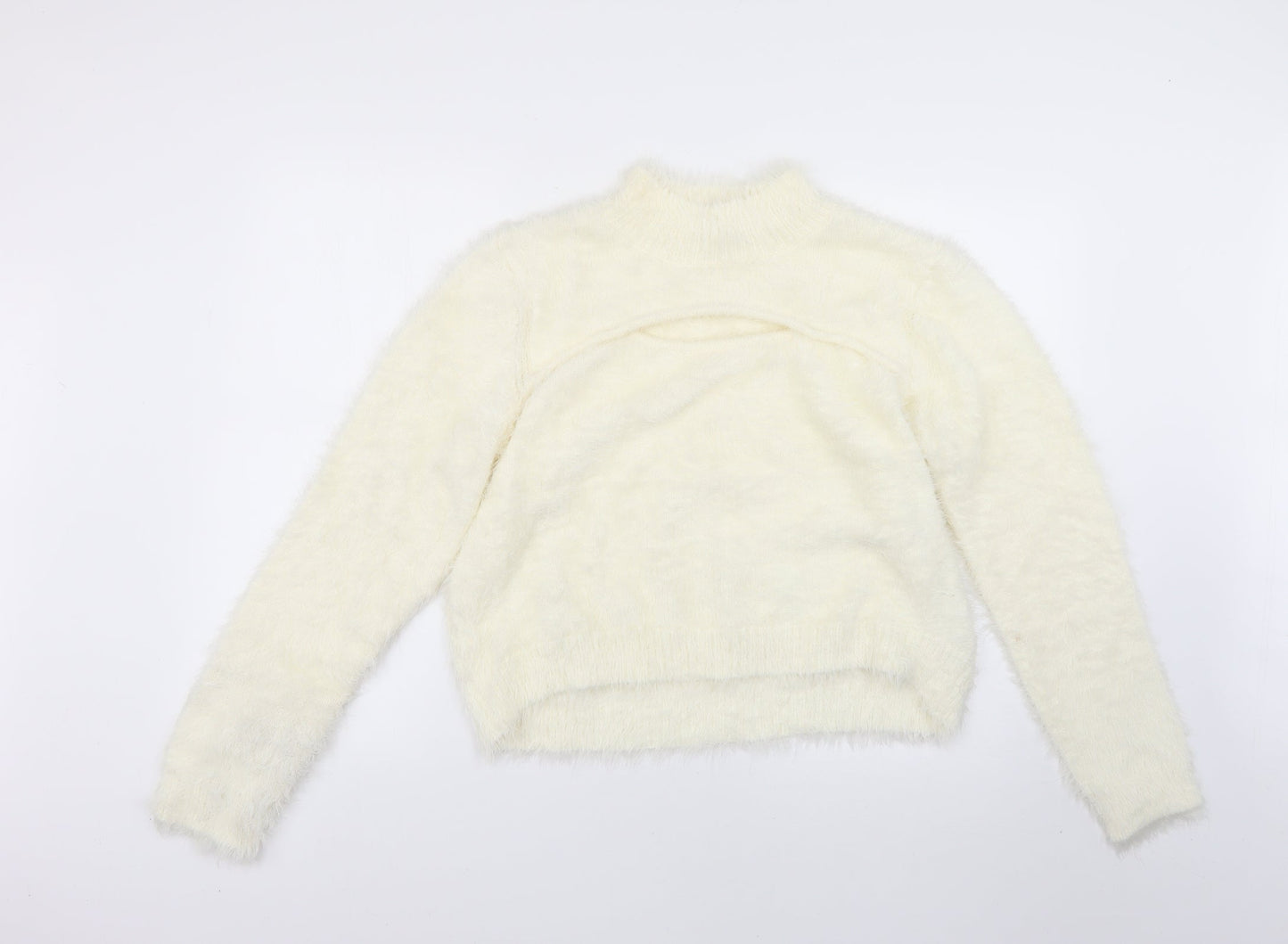 pep&co Womens White   Pullover Jumper Size L