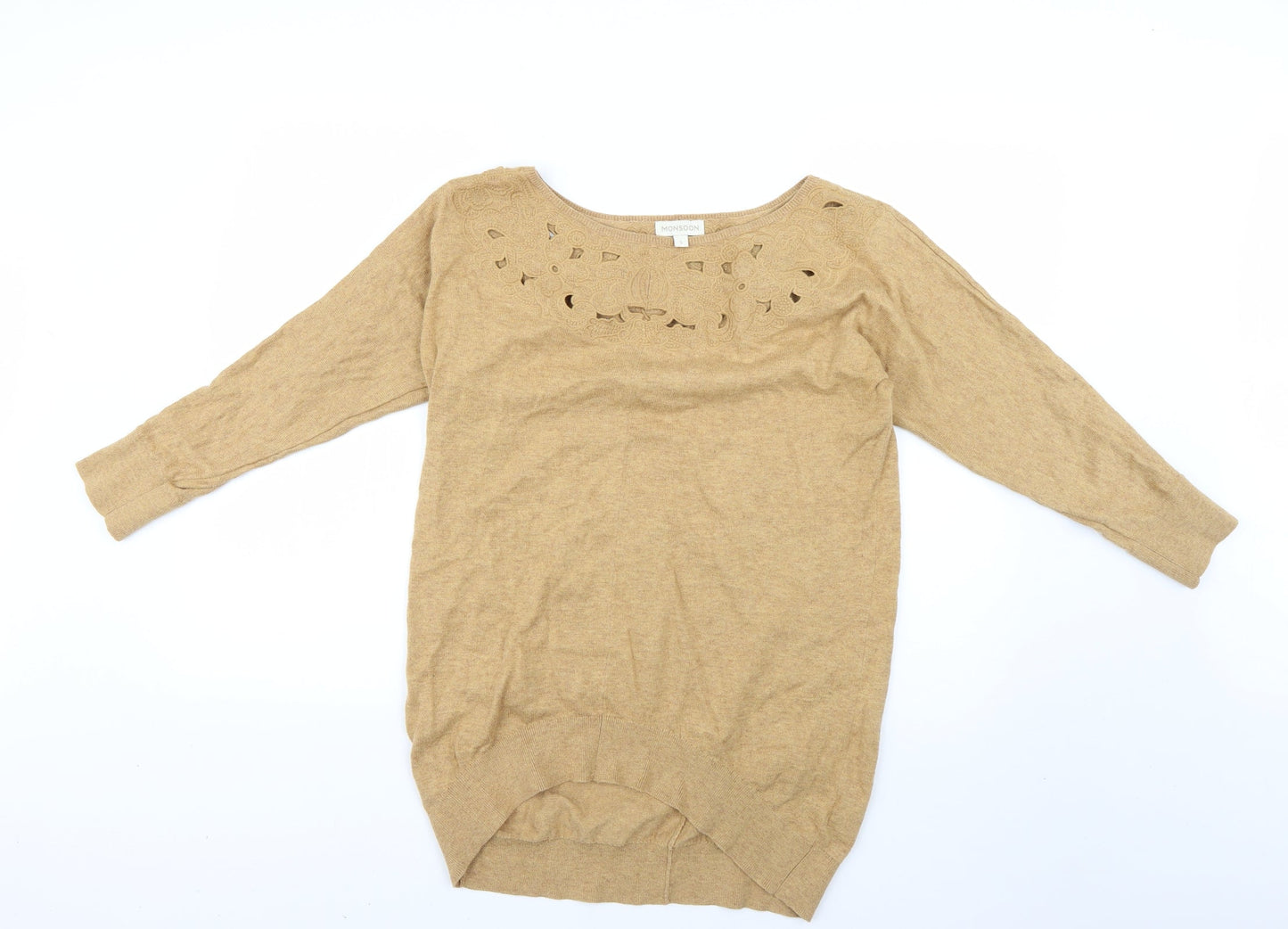 Monsoon Womens Brown   Pullover Jumper Size S