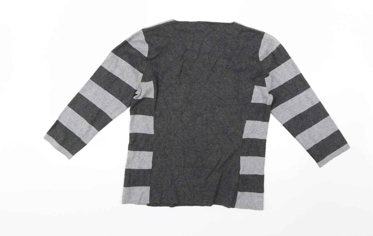 aw Womens Multicoloured Striped  Pullover Jumper Size 10