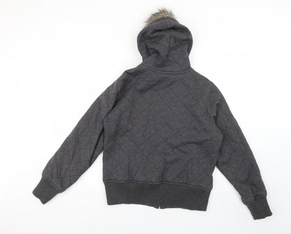 Marks & Spencer Womens Grey   Rain Coat Coat Size 12