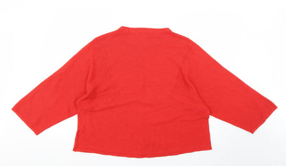 Preloved b young Womens Red   Pullover Jumper Size XL - Back