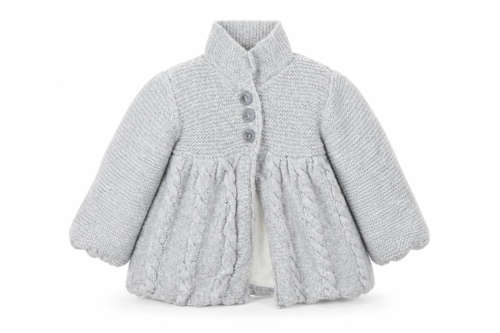 young dimensions Baby Grey   Basic Coat Poncho Size 18-24 Months