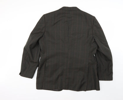 Preworn Mens Green Argyle/Diamond  Jacket Blazer