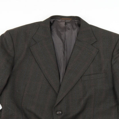 Preworn Mens Green Argyle/Diamond  Jacket Blazer