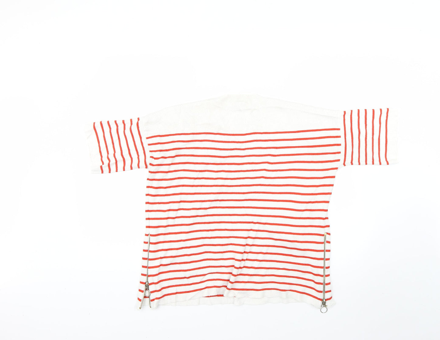 Warehouse Womens Multicoloured Striped  Pullover Jumper Size 10
