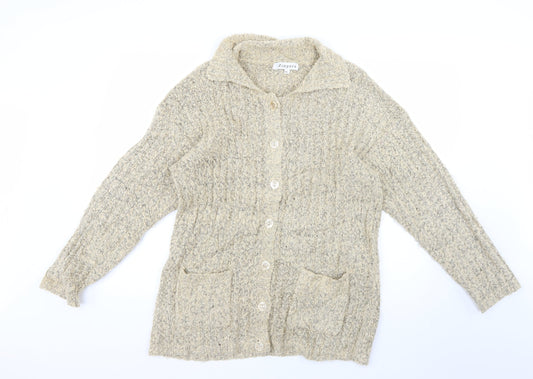 zingara Womens Beige   Cardigan Jumper Size M