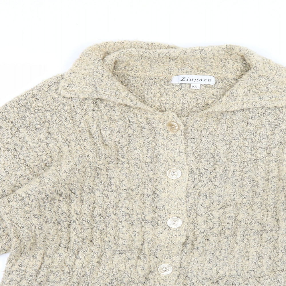 zingara Womens Beige   Cardigan Jumper Size M