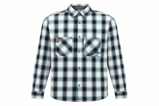 Angelo Litrico Mens Black Check   Button-Up Size M