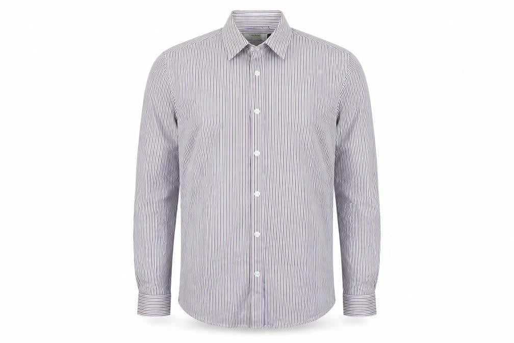 Topman Mens Blue Striped   Button-Up Size M