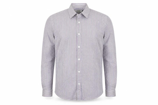 Topman Mens Blue Striped   Button-Up Size M