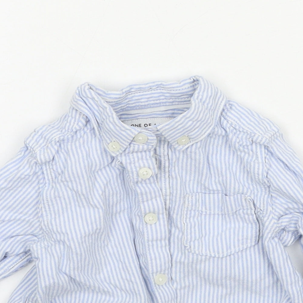 Marks and Spencer Boys Blue   Basic Button-Up Size 18-24 Months