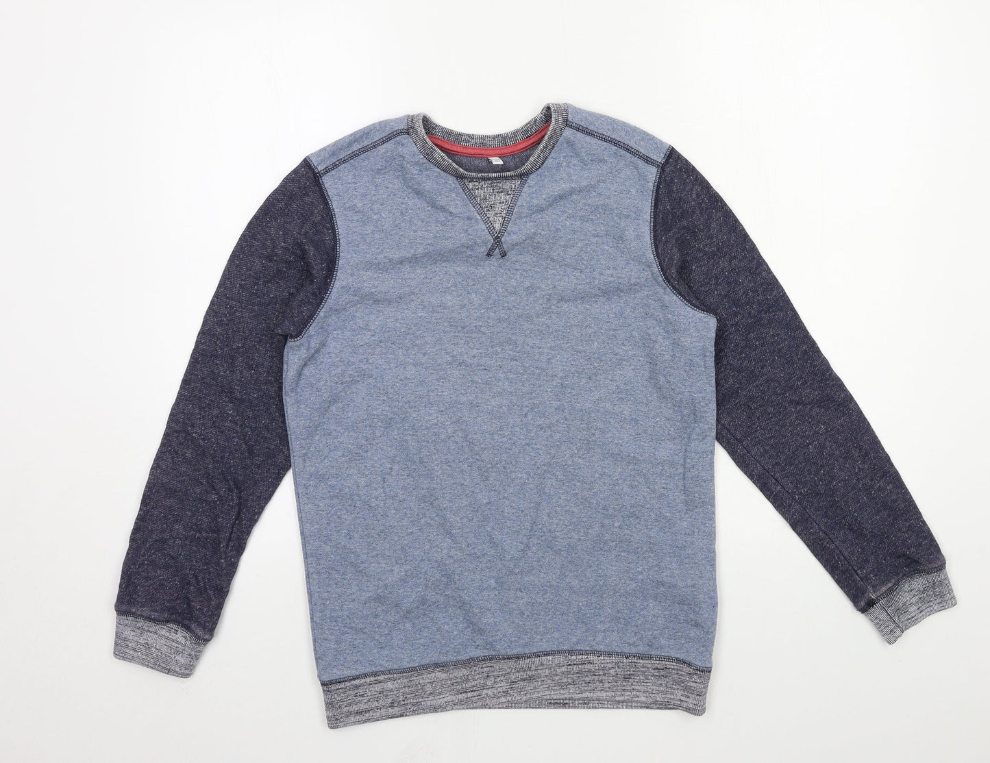 Marks and Spencer Boys Blue  Jersey Pullover Sweatshirt Size 11-12 Years