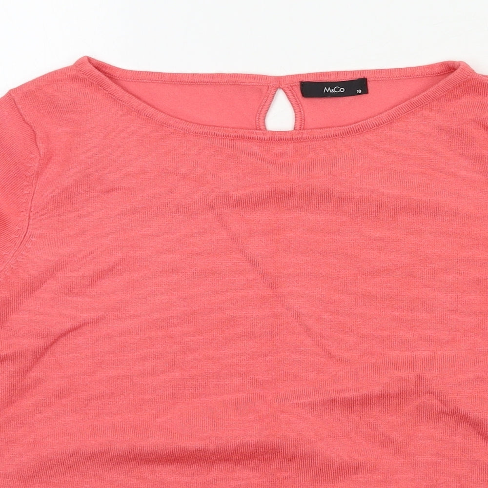 M&Co Womens Multicoloured  Knit Pullover Jumper Size 10