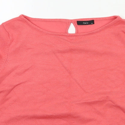 M&Co Womens Multicoloured  Knit Pullover Jumper Size 10