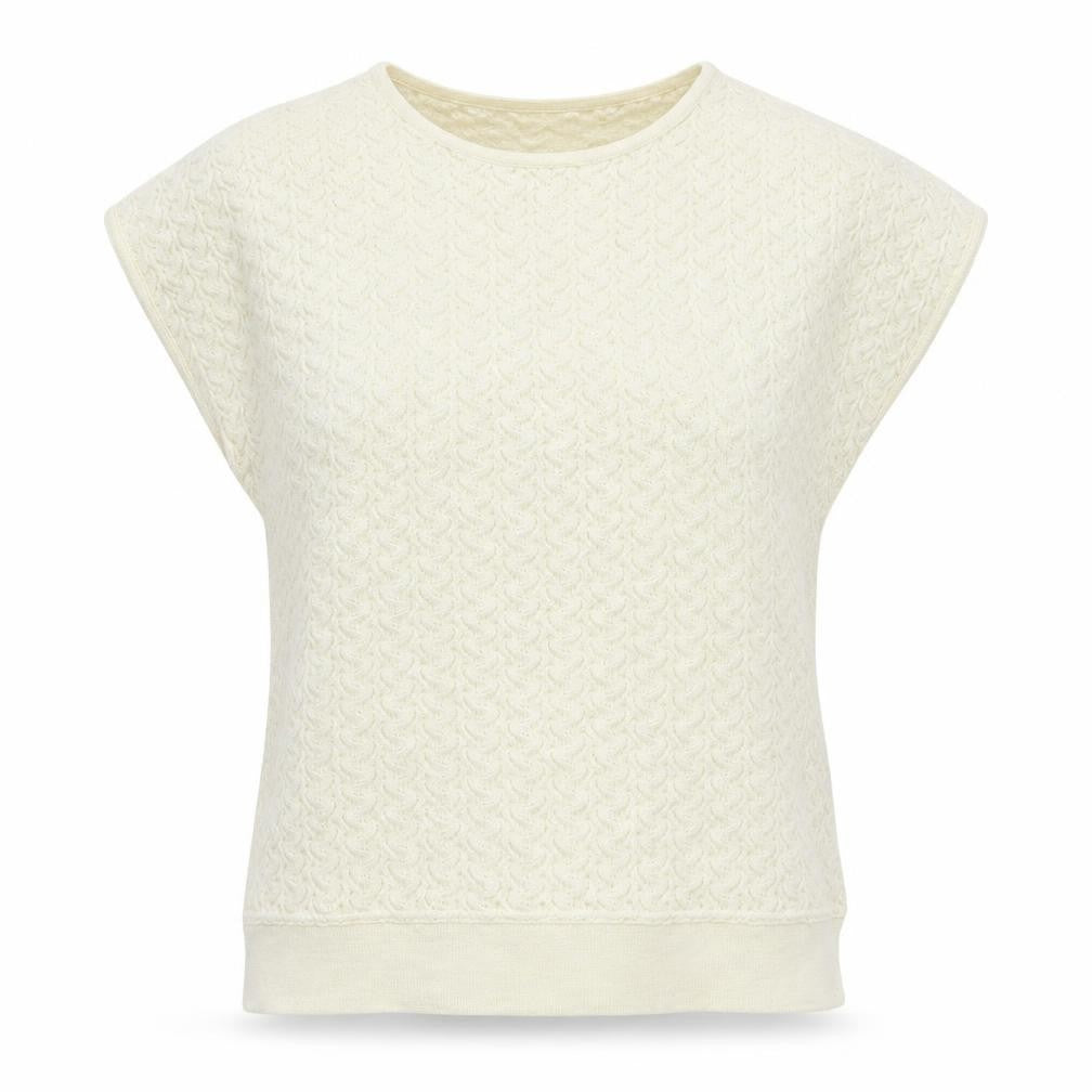 Littlewoods Womens Ivory  Knit Basic T-Shirt Size 18