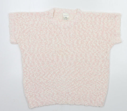 Preworn Womens Pink  Knit Pullover Jumper Size 18