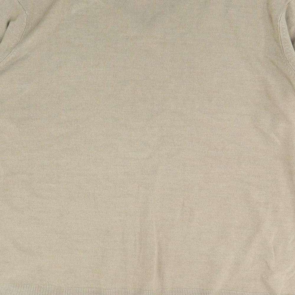 F&F Mens Beige   Pullover Jumper Size XL