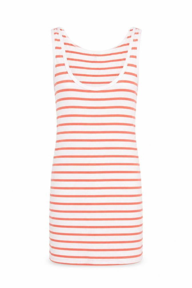 H&M Womens White Striped  Basic Tank Size M
