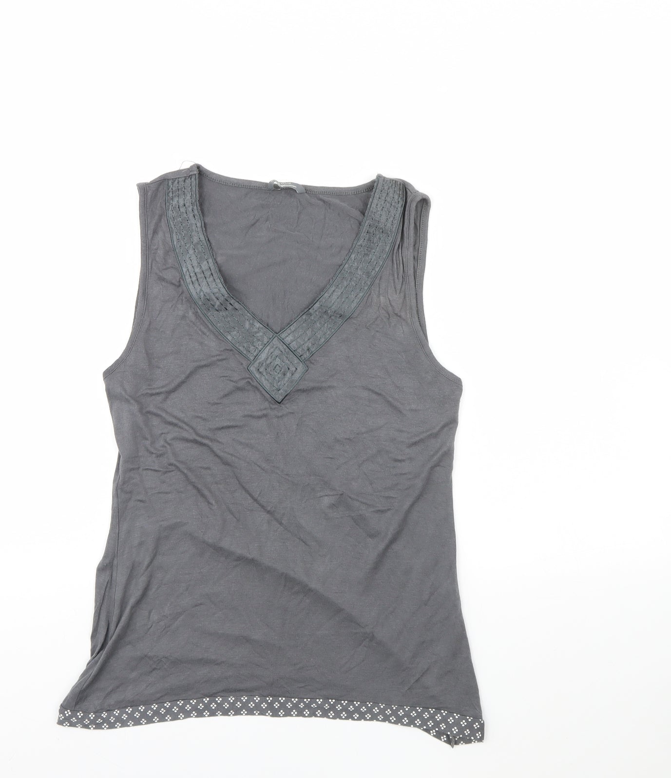 Be yours Womens Grey   Basic Tank Size 14