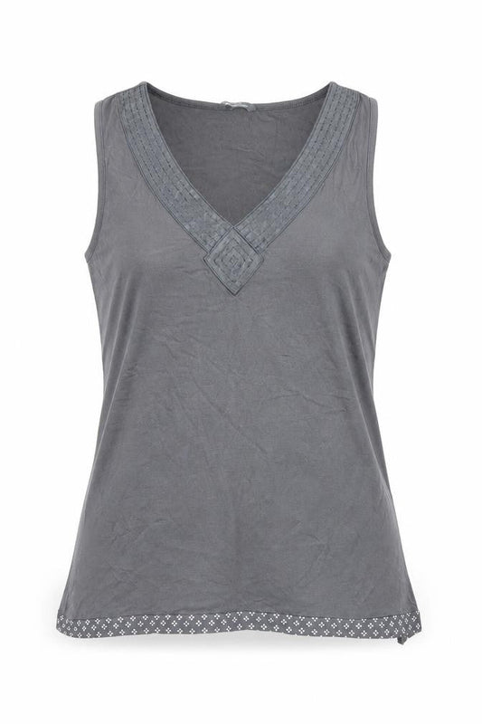 Be yours Womens Grey   Basic Tank Size 14