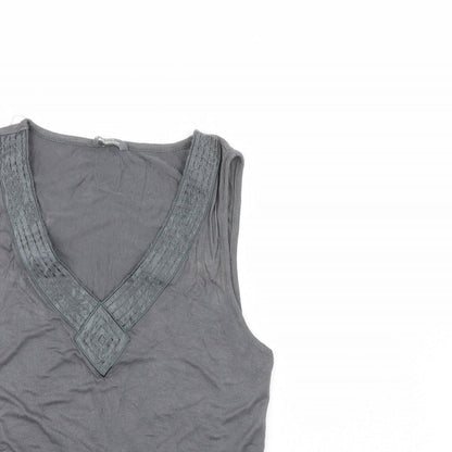 Be yours Womens Grey   Basic Tank Size 14
