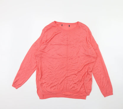 Marks & Spencer Womens Pink   Pullover Jumper Size L