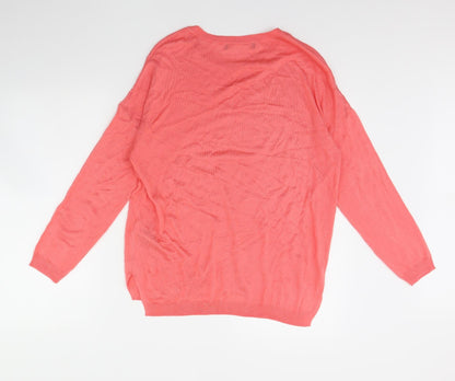 Marks & Spencer Womens Pink   Pullover Jumper Size L