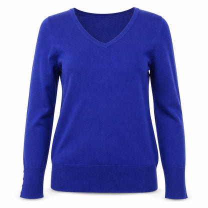 JM Collection Womens Blue   Pullover Jumper Size XS