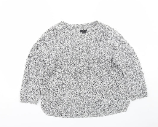 H&M Womens Grey   Pullover Jumper Size S