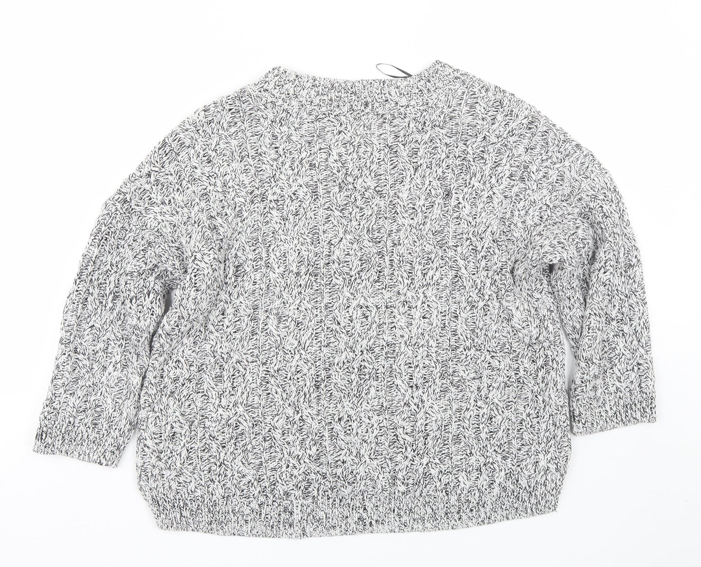 H&M Womens Grey   Pullover Jumper Size S